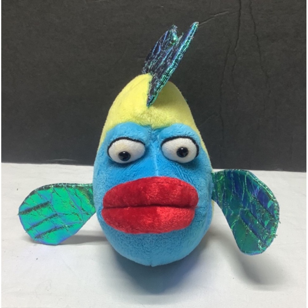 Ganz Webkinz Pucker Fish Plush Stuffed Animal Toy 9" HM438 No code